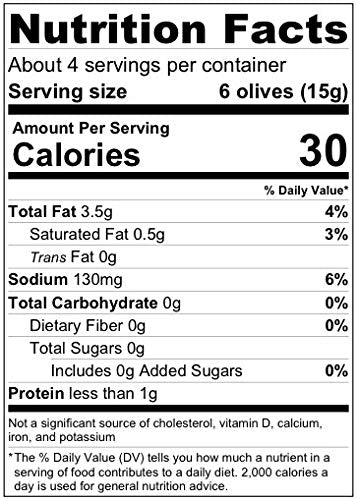 Packs 8 2.3 oz Packs Olive Snack - ct. (Kalamata)