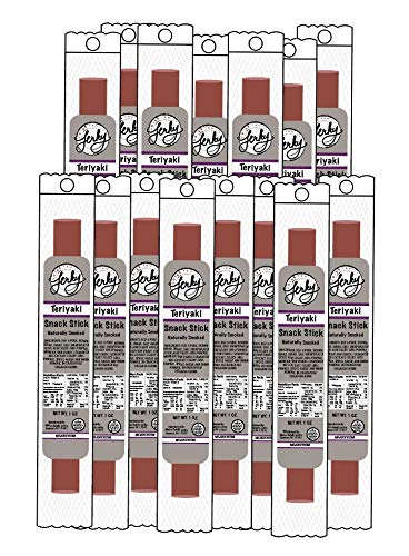 Moses Family Beef Jerky , Teriyaki Snack Stick, 1 Ounce (Pack of 15), Fresh, Meat Stick
