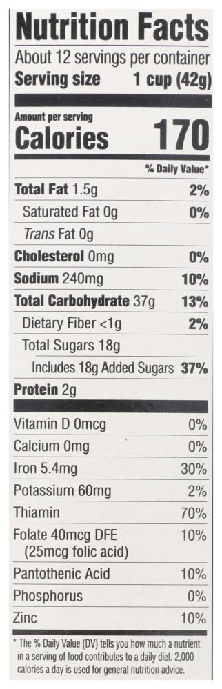 17.5 oz (Pack 4) Mom's Best Crispy Cocoa Rice of by Mom's Best Natural Cereals