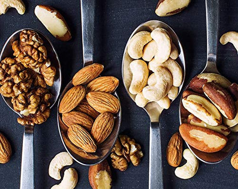 8 Food to Live - Mixed Raw Nuts, Ounces Cashews, Brazil Nuts, Walnuts, Almonds, Unsalted, Raw, Kosher, Vegan, Bulk