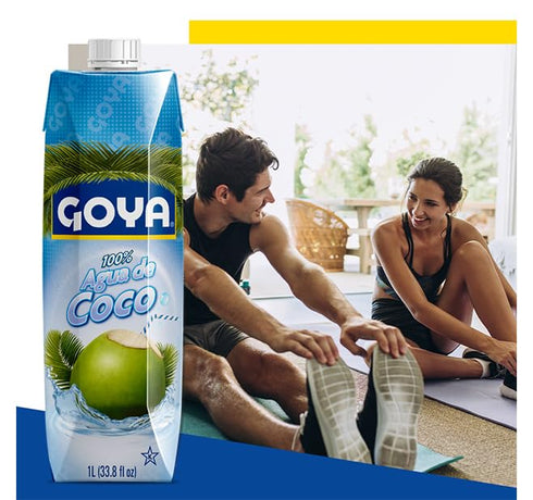 100% 33.79 (Pack 2) Goya Foods Pure Coconut Water, Ounce