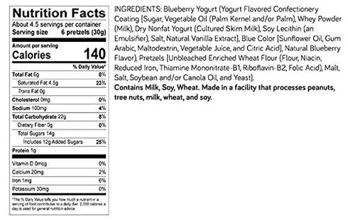 4.5oz, 12-count Bluberry Yogurt Pretzels Why Knots?