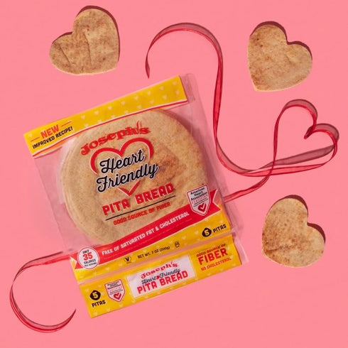 3g 6-Pack (5 Pack, 30 Joseph's Heart-Friendly Pita Bread, Net Carbs Per Serving, Per Pitas Total), Fresh Baked