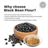 PACK 6 1 lbs (454 Pride of India - of - Black Bean Flour gm) Rich Earthy Taste Freshly Milled in Small Batches- Used