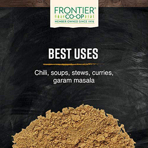 Frontier Co-op Organic Ground Cumin Seed, 5.61oz Cumin Powder