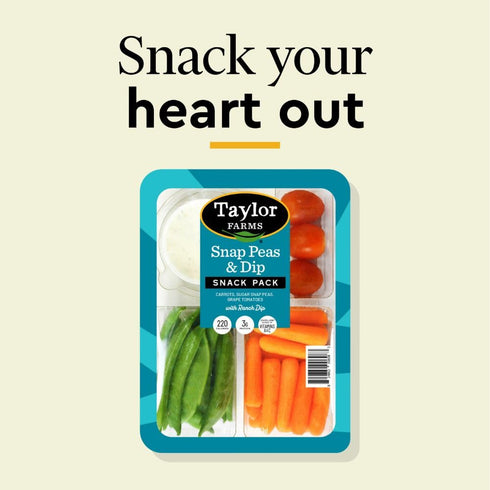Taylor Farms Snack Tray with Snap peas, Baby Carrots and Grape Tomatoes