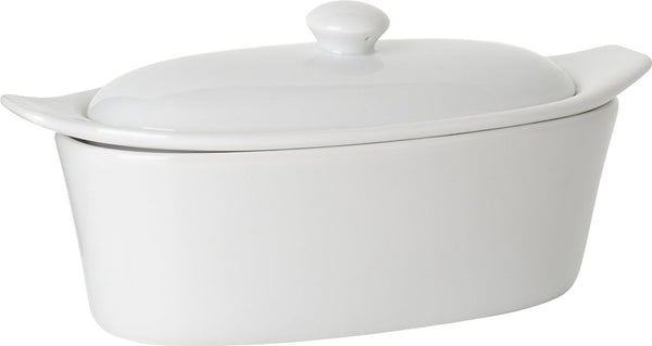 Trudeau 09607081A Porcelain Butter Boat, White