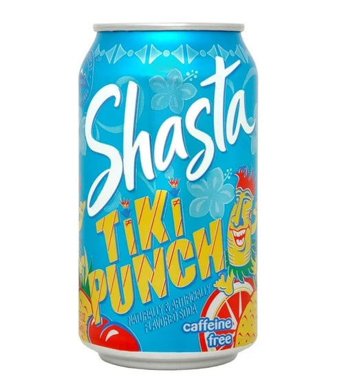 Generic Pack, 12 oz 12 Pack, Shasta Soda Variety fl Cans, Four Flavors: Grape, Twist, Orange, Tiki Punch