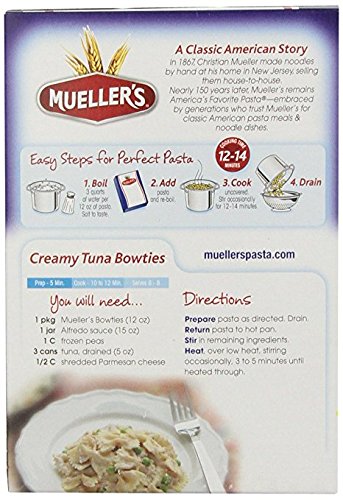 12 (Pack 2) Muellers Pasta Bowties, Ounce