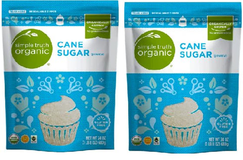 Generic Organic Cane Sugar (2 Bags, 24 oz. each)