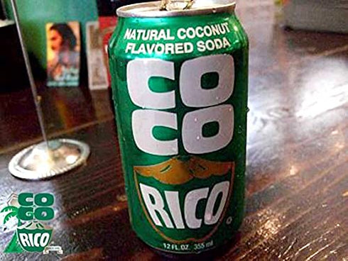 Coco Rico 12 oz (8 pack) - Natural Coconut Flavored Soda - Can
