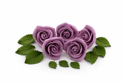 Global Sugar Art 14-Piece Wedding Cake Decorations Premium, Realistic Lavender Sugar Flower