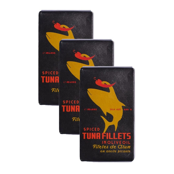 Ati Manel Spiced Portuguese Skipjack Tuna Fillets Canned in Olive Oil Wild Caught |