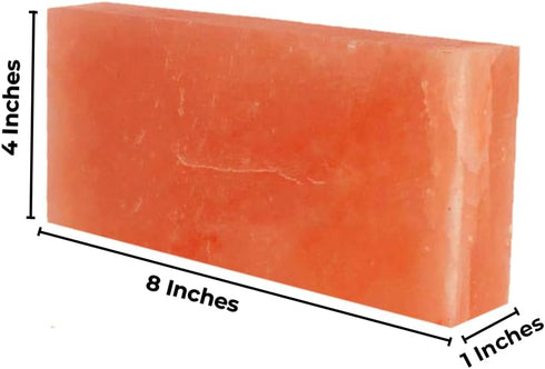 Generic 8" 4" 1" Pack 2 Himalayan Rock Salt Blocks Size x x for feet | Himalayan Salt Foot Detox Or Detoxer Block