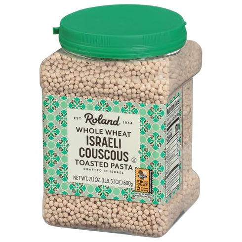 21.16 Pack 2 Roland Foods Israeli Toasted Couscous, Whole Wheat, Ounce