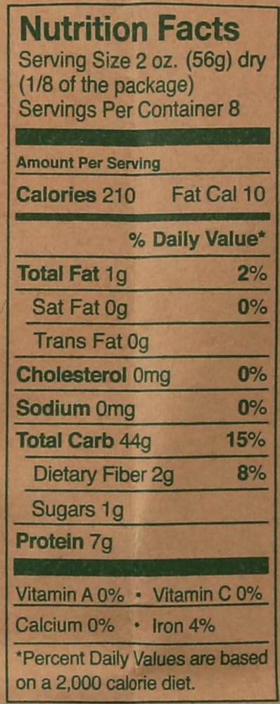 MONTEBELLO 16-Ounce (Pack 2) Organic Pasta, Penne Rigate, Bag