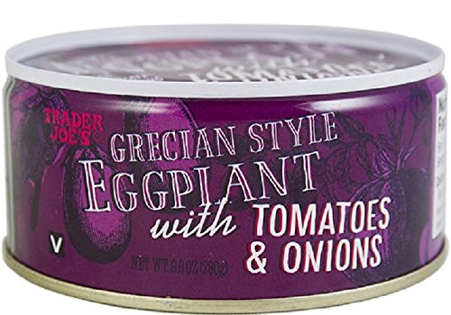 Trader Joe's Grecian Style Eggplant with Tomatoes & Onions 9.9 OZ (280g) - 2-Pack