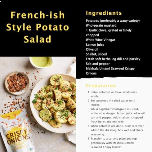 Pack 2.5oz (3-Pack) Mekhala Crispy Onions Variety - Salad Toppings Crunchy Fried Onions For All-Purpose Seasoning Like
