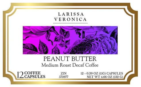 Larissa Veronica (12 573977) 3 Pack Peanut Butter Medium Roast Decaf Coffee (Single Serve K-Cup Pods) (Gourmet