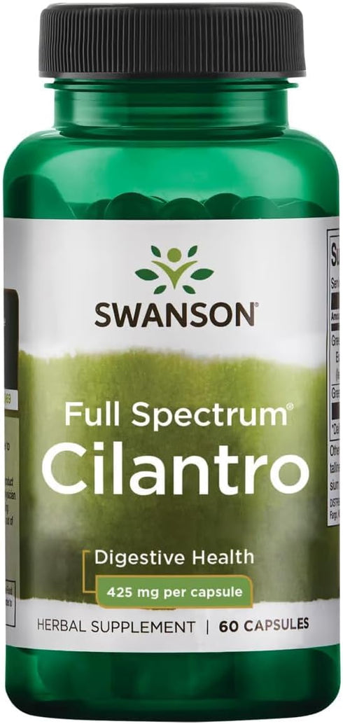 Swanson Full Spectrum Cilantro (Coriander) Herbal Digestive and Antioxidant Supplement for Wellness-Conscious
