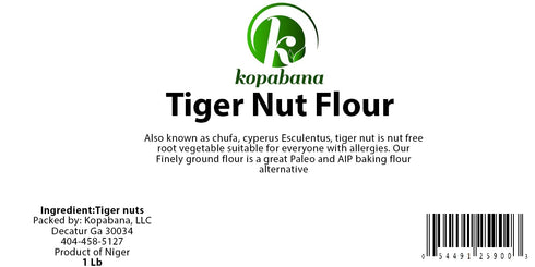 1lb KOPABANA Tiger nuts Flour | chufa Flour | yellow nutsedge Flour | Gluten Free and Grain-Free Flour For Baking