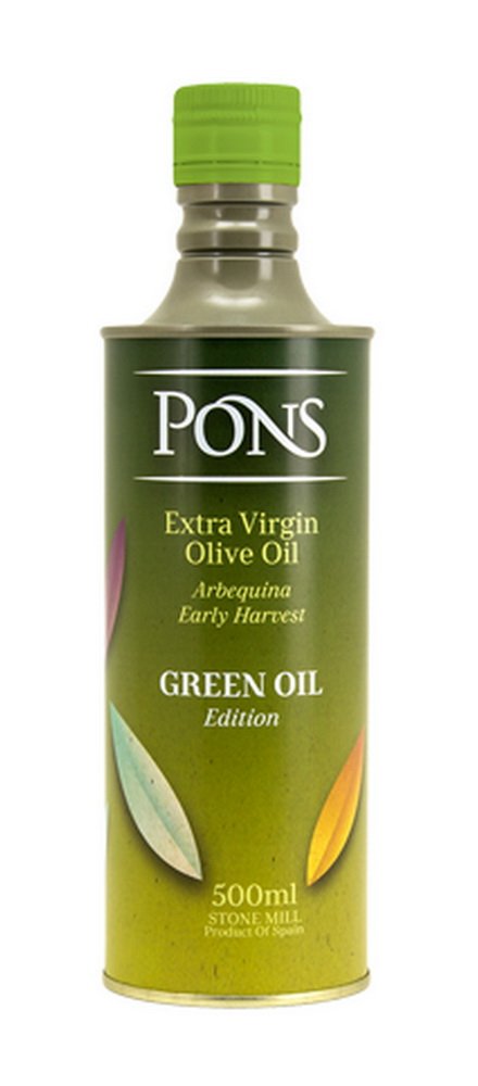 Pons. Green Oil. Extra Virgin Olive Oil.