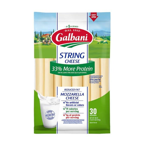 Galbani Reduced Fat Mozzarella String Cheese, 30 ct.