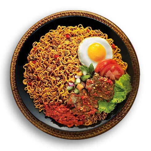 Indomie 10 Count (Pack 1) Foods Mi Goreng Instant Noodles, Halal Certified, Hot & Spicy Flavor