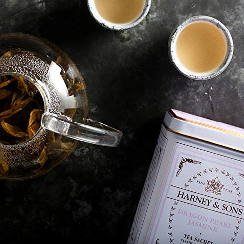 20 Count(Pack 1) Harney & Sons Dragon Pearl Jasmine Tea
