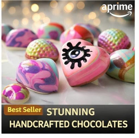 Generic Berry Yogurt Indulgence - By Chef Gabriela Polanco Handcrafted Artisan Chocolate Bonbons, Multicolored
