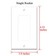 Yuatuwaw Switch Plate Single Rocker/GFCI - Chickpeas Garbanzo Beans Food Healthy Vegetarian