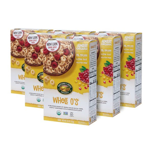 11.5 Oz. (Pack 6), 19g Nature's Path Organic Gluten Free Whole O's Cereal, of Non-GMO, Whole Grains, Low Fat