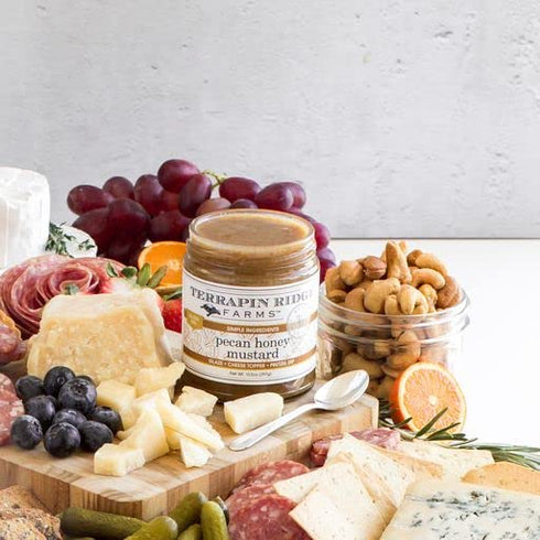 10.5 oz Terrapin Ridge Farms Pecan Honey Mustard Sweet & Tangy Mustard for Cheese, Meats, Pretzels & More Jar