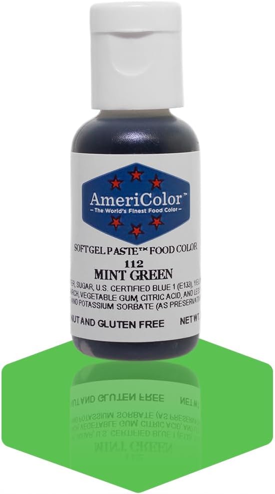 Americolor Soft Gel Paste Food Color, Mint Green, 0.75 Ounce
