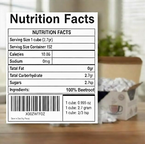 152 1 LB 100% Teonas White Sugar Cubes - Individually Wrapped Box | Beet Root - Perfect Size for Tea & Coffee | Raw