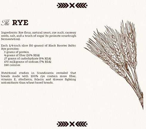 Black Rooster Food LLC Black Rooster Baltic Blonde Rye Bread