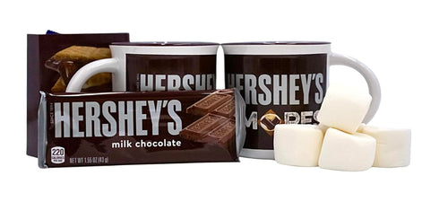 Swirlee Pop 2025 2 Set Smores Holiday Mug Gift Bundle Festive Mugs with Graham Crackers, Marshmallows & Chocolate Bar