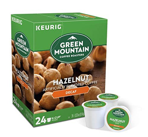 48 Count (Pack 1) Green Mountain Coffee Roasters Hazelnut Decaf, Single-Serve Keurig K-Cup Pods, Flavored Light Roast