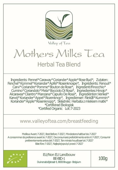 100g Mothers Milks Tea Natural Organic - Lactation Tea For Breastfeeding - Mothers Nursing Milk - Breastmilk Tea