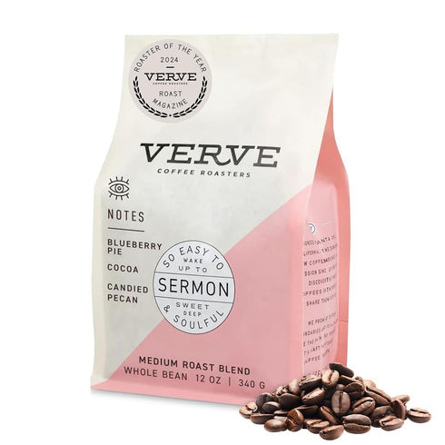 Verve Coffee Roasters Whole Bean Coffee Sermon Blend | Medium Roast, Brewed