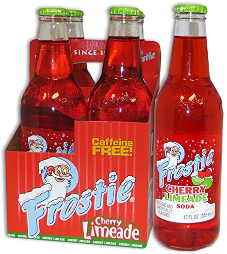 Frostie Soda 12 ounce Glass Bottles (Cherry Limeade, 4)