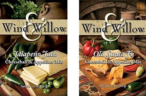 Wind & Willow "All American" Savory Cheeseball and Dip Mix Variety Pack, Jalapeno Jack/Old Santa Fe