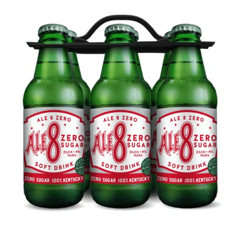 Ale 8 One, Diet, Zero Sugar Mini Bottles, 7 Ounces, Pack of