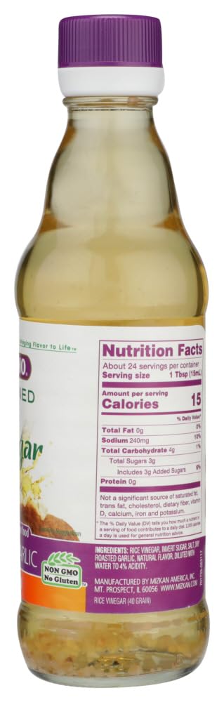 12.0 OZ(Pack 2) Nakano Seasoned Rice Vinegar Roasted Garlic of by Nakano