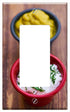 Yuatuwaw Switch Plate Single Rocker/GFCI - Sauce Mustard Mayonnaise Healthy Eating Delicious