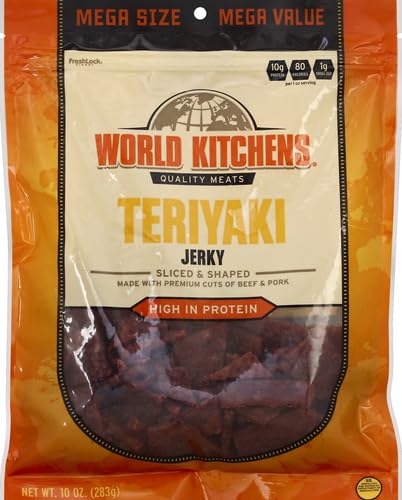 World Kitchens 10 Jerky, Teriyaki, Ounce