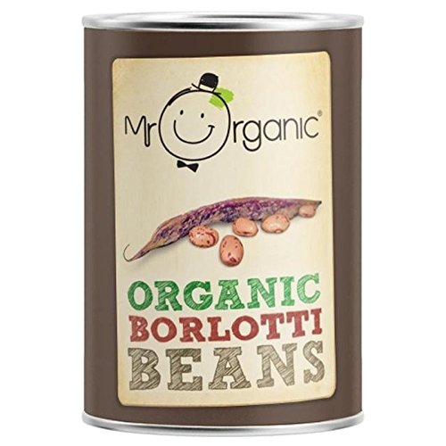 Mr Organic Organic Borlotti Beans 400g - Pack of 6