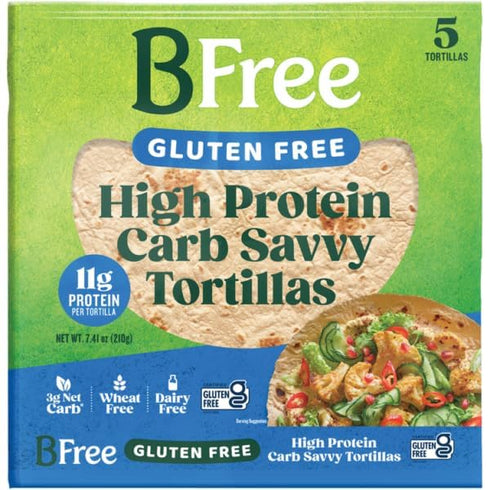Pack, 1 7.41 OZ, 2 8.89 OZ, 1 BFree Variety High Protein Carb Savvy Wraps, Sweet Potato Wraps, CT
