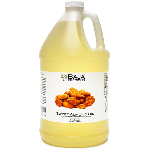 Baja Precious - Sweet Almond Oil, 100% Pure, 1 Gallon Jug -
