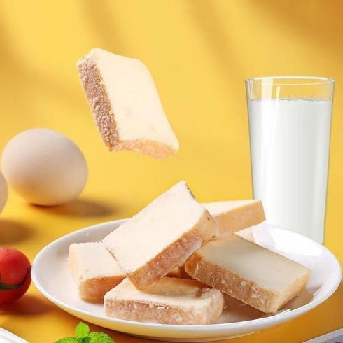 HUANYOUREN 300g/10.58oz, Dry bread with milk flavor, breakfast cookies, crispy dry bread, cheese, cake, cookies